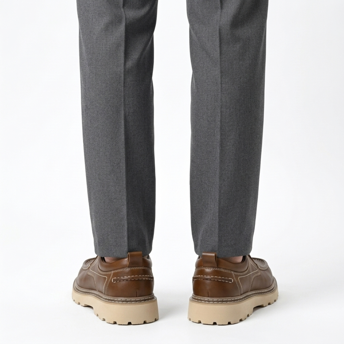 Slip-on shoes — sturdy and flexible sole — everyday use — Brown