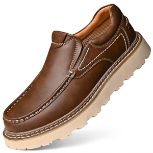 Freizeitschuhe für Herren zum Hineinschlüpfen — Braun