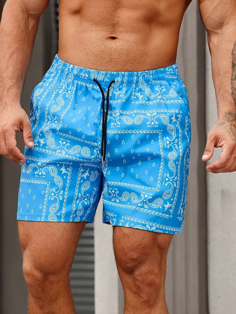 Men's swimsuit | quick shorts for vacation — Blue
