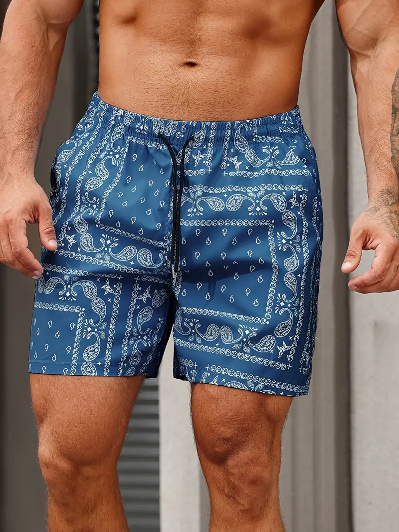 Men's swimsuit | quick shorts for vacation — Navy