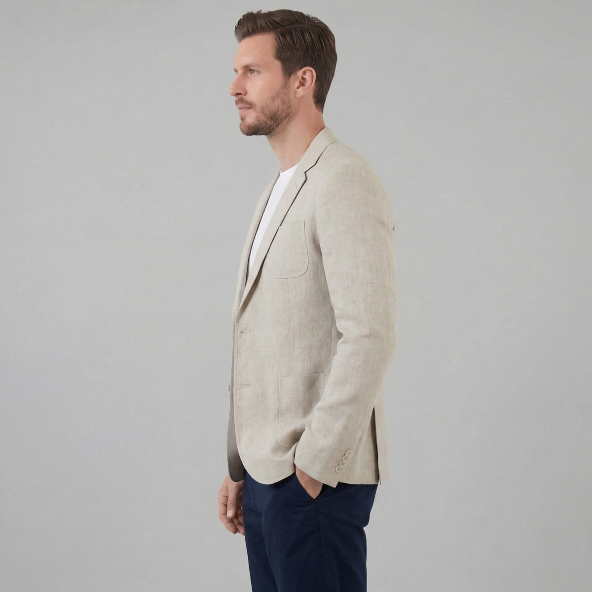 Men's jacket | elegant holiday blazer — Beige