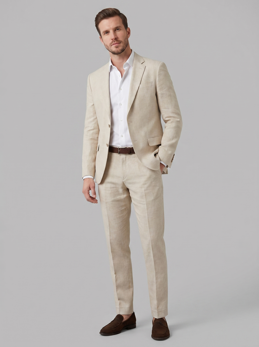 Suit set | men's formal wear — Beige