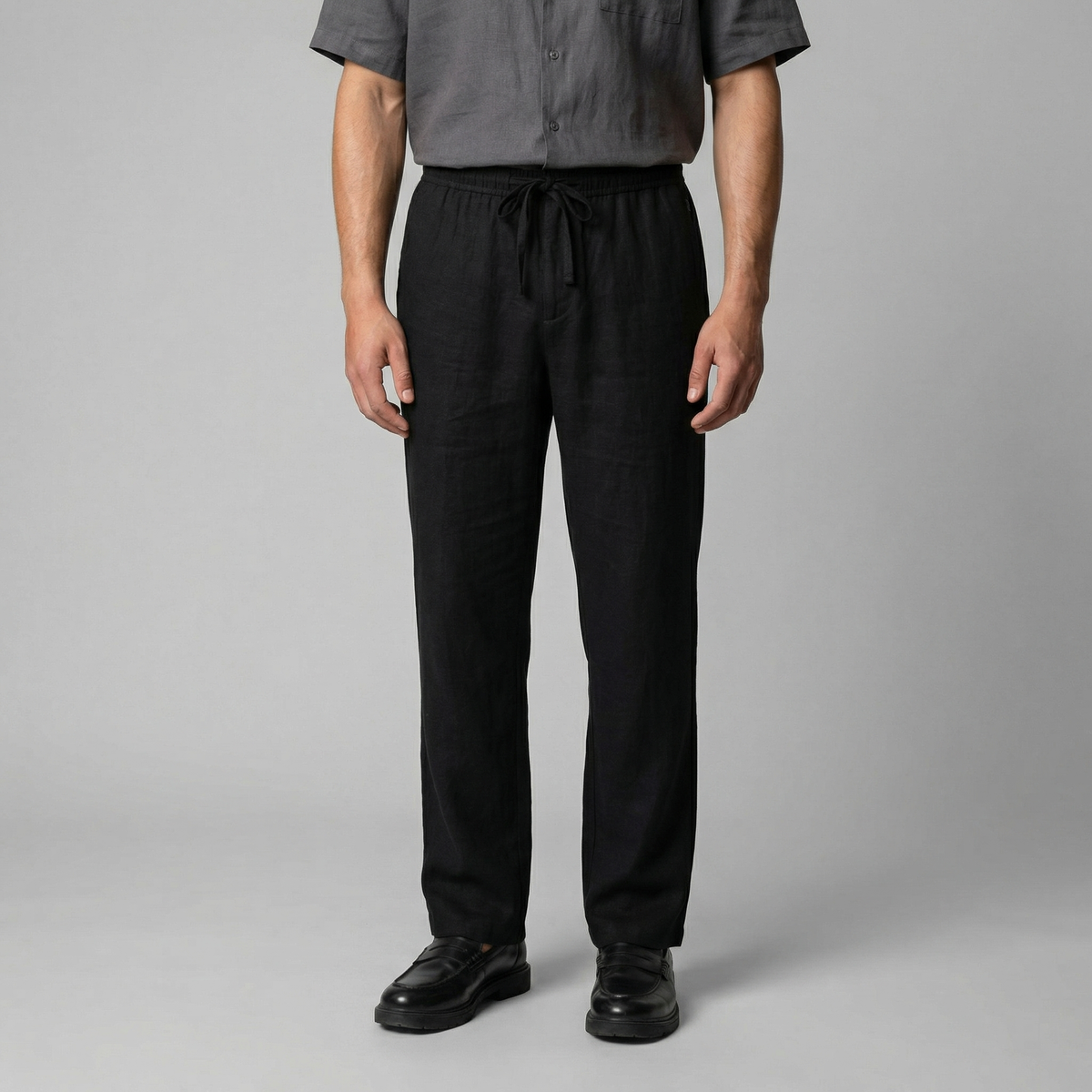 Slim pants | men's beach bottoms — Black