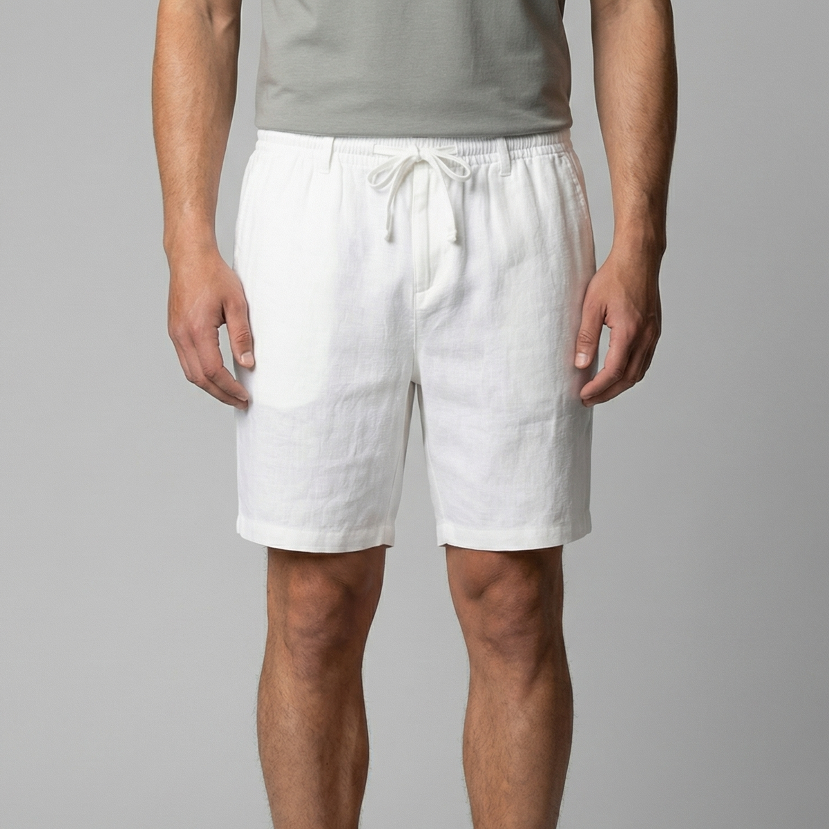 Men's bermuda shorts | daily beach shorts — White