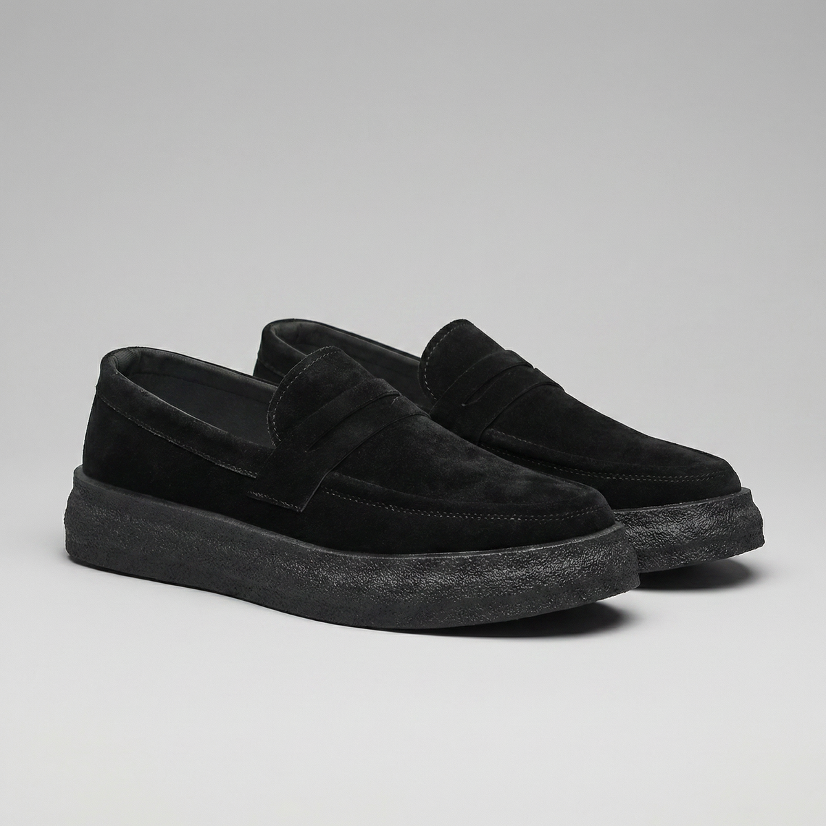 Men's slip-on shoes | classic moccasin — Black