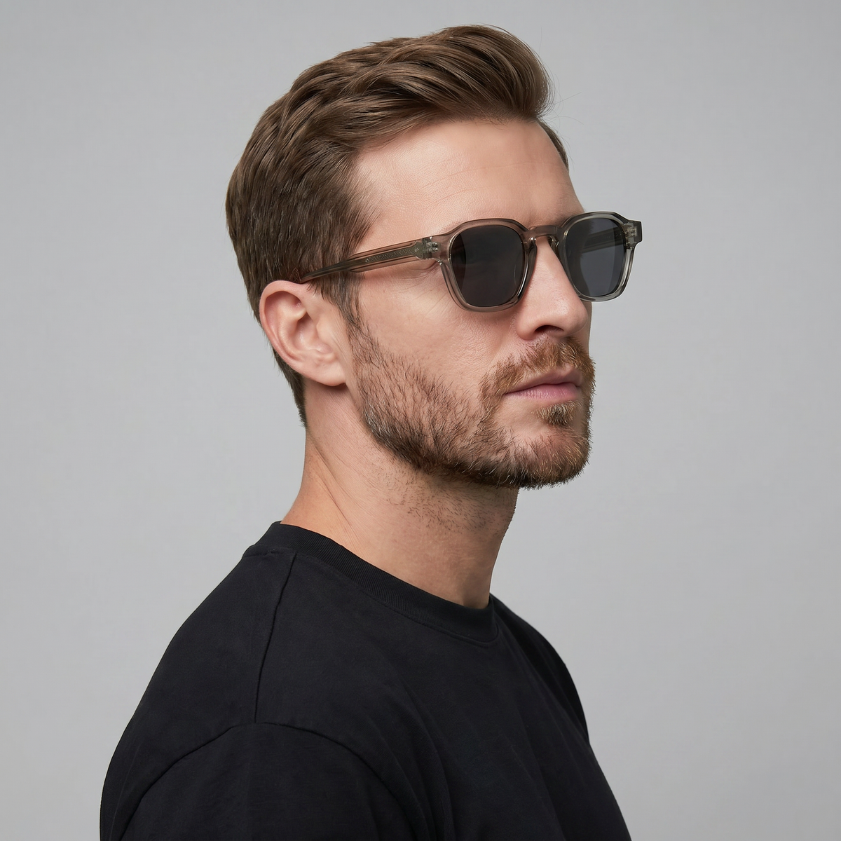 Men's glasses | square accessory protection — Grey