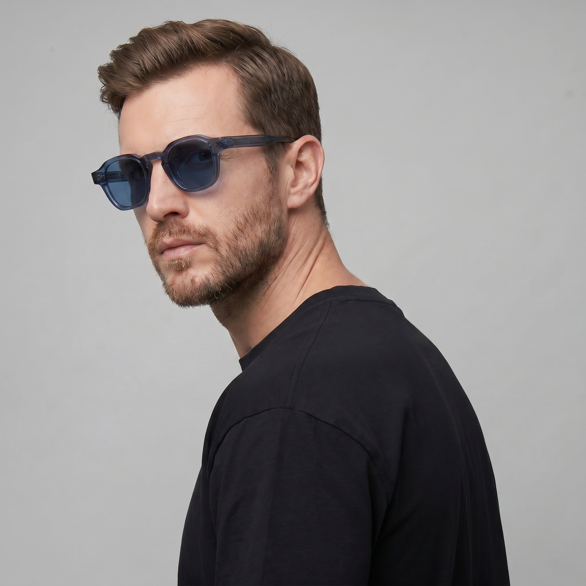 Men's glasses | square accessory protection — Blue