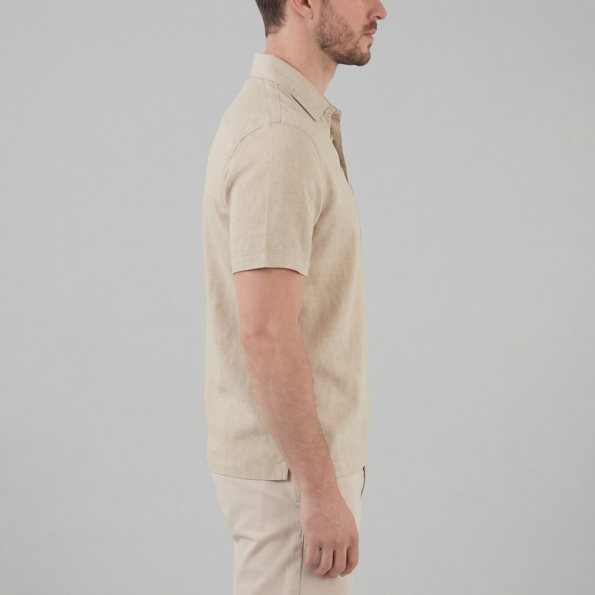 Summer high polo | lightweight knitwear garment — product view