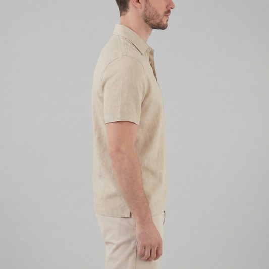 Summer high polo | lightweight knitwear garment — product view