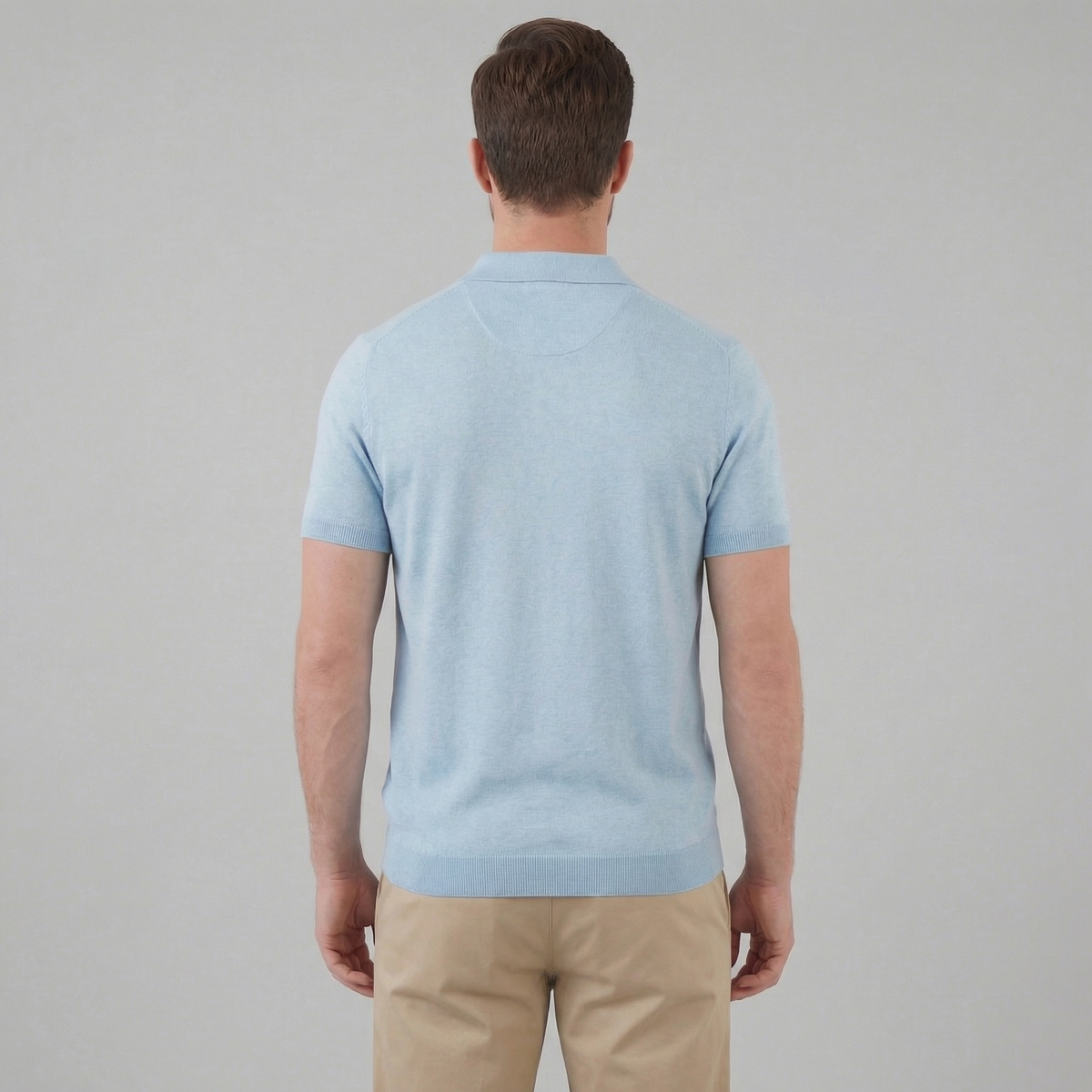 Summer high polo | lightweight knitwear garment — product view