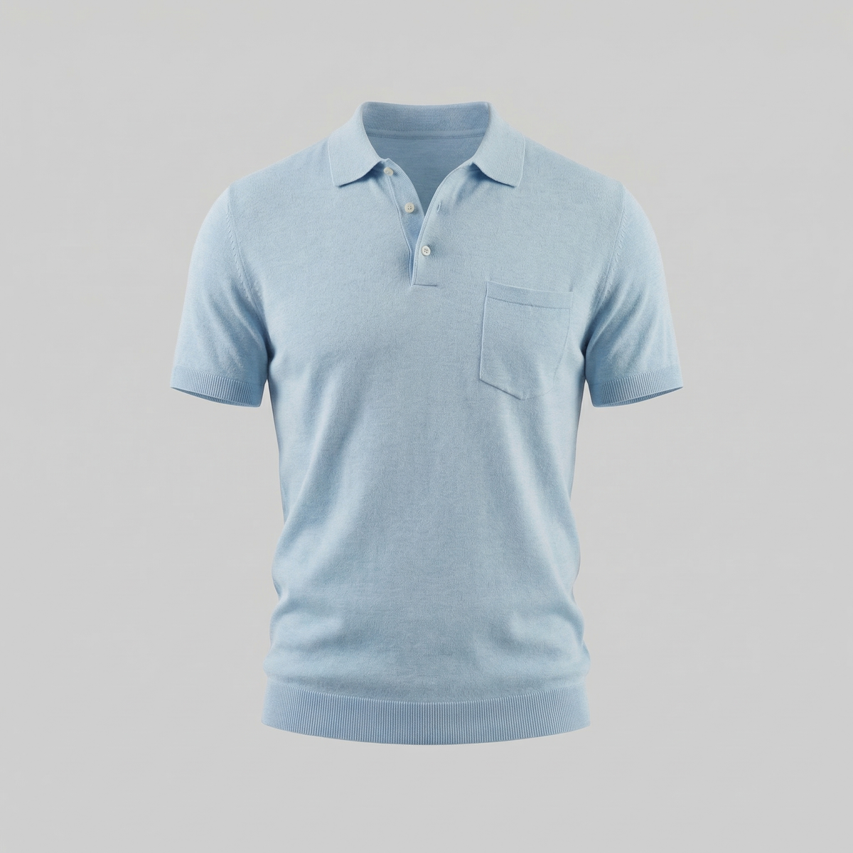 Summer high polo | lightweight knitwear garment — product view