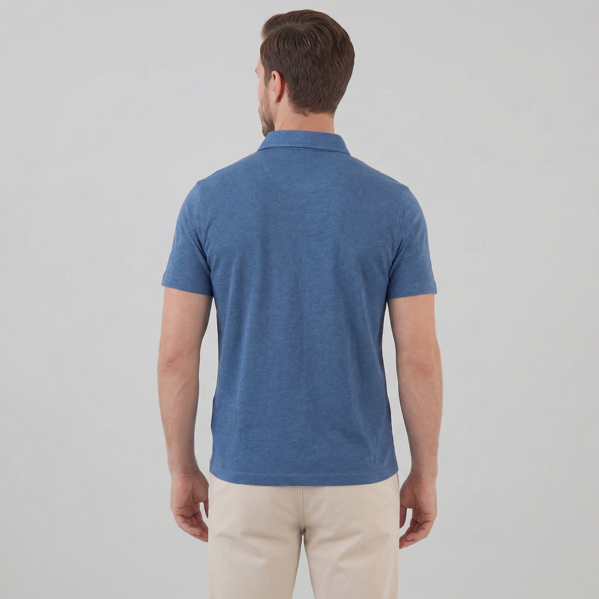 Summer high polo | lightweight knitwear garment — product view