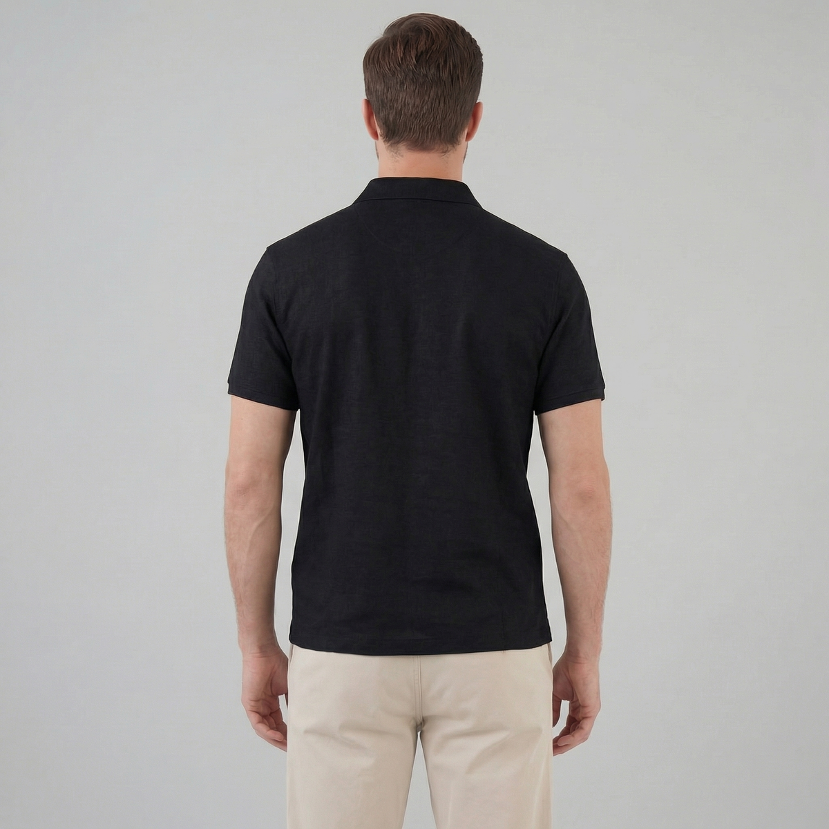 Summer high polo | lightweight knitwear garment — product view
