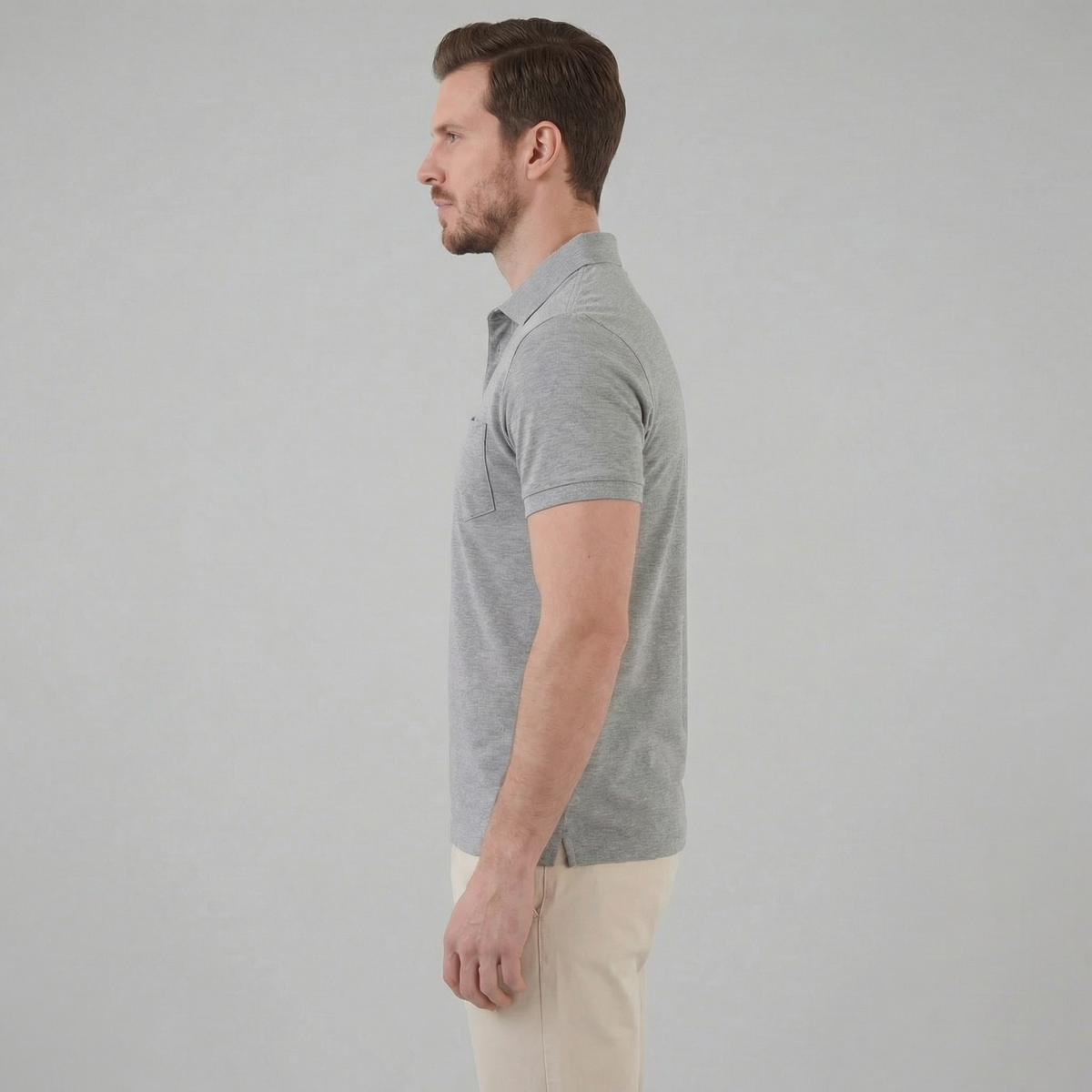 Summer high polo | lightweight knitwear garment — product view