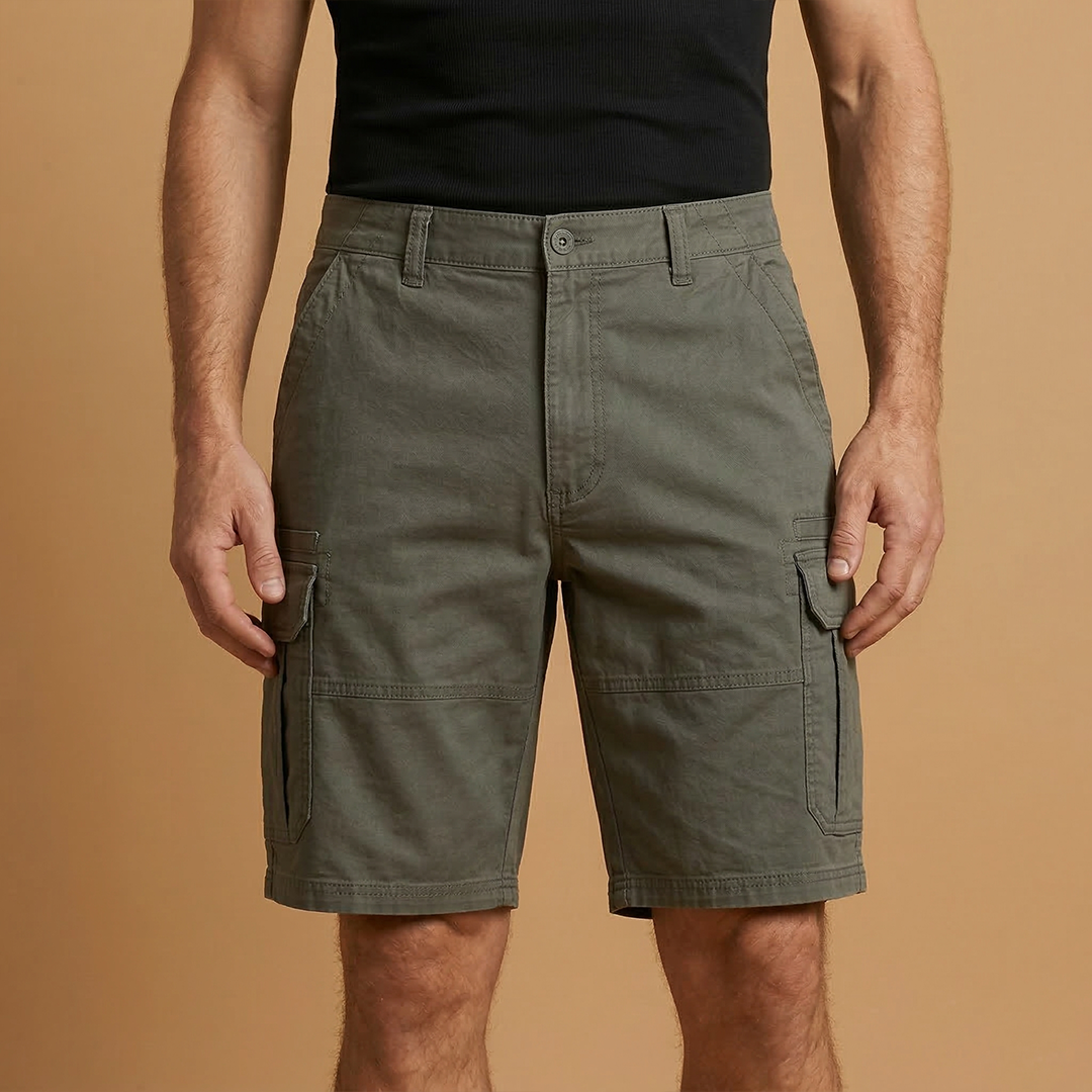 Men's casual Bermuda shorts | straight cut for summer leisure — Coffee