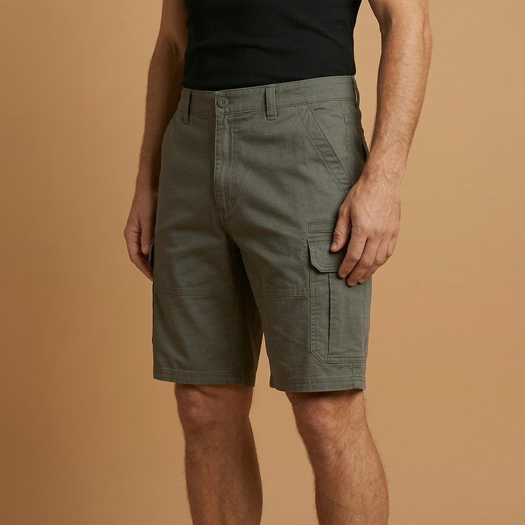 Men's casual Bermuda shorts | straight cut for summer leisure — Coffee