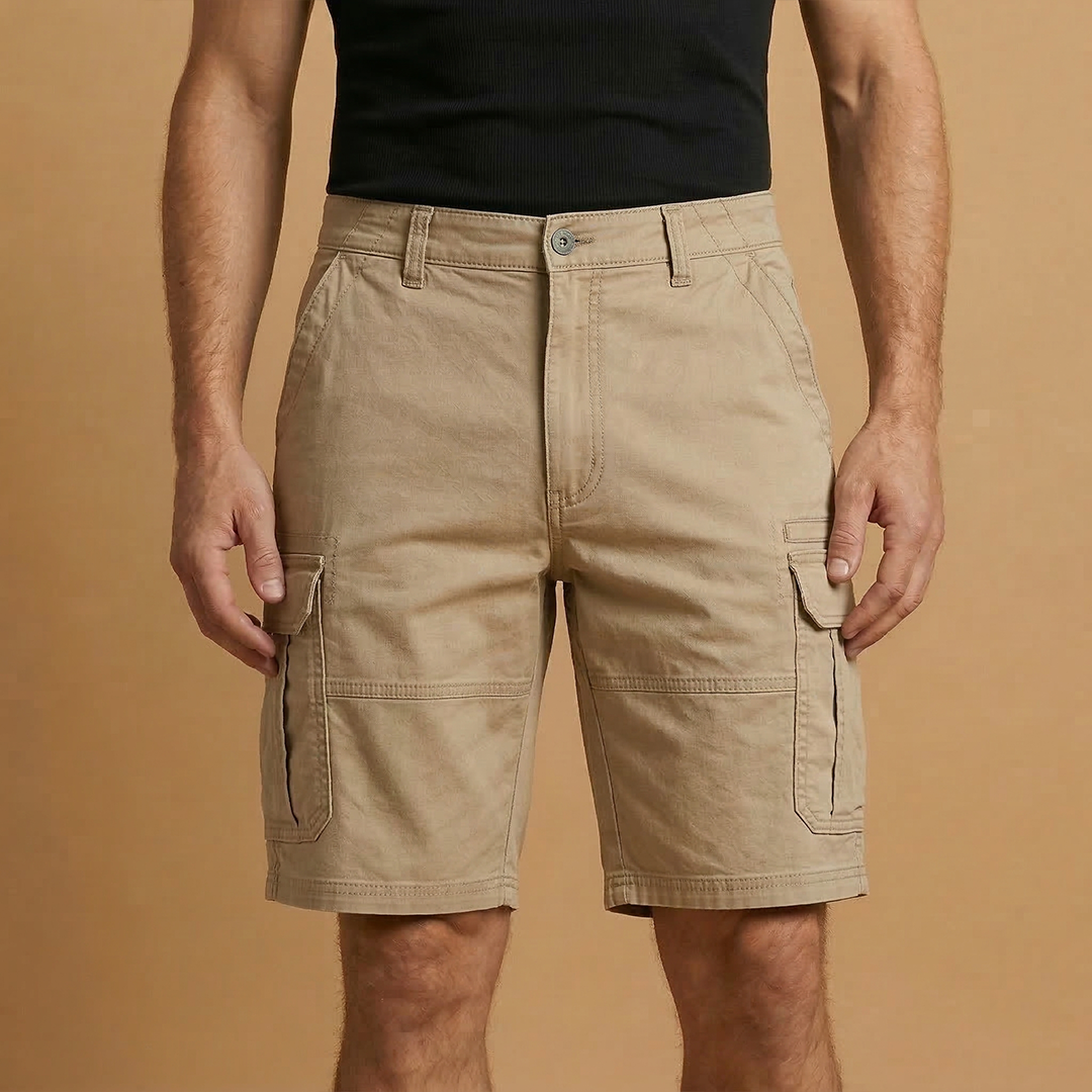 Men's casual Bermuda shorts | straight cut for summer leisure — Khaki