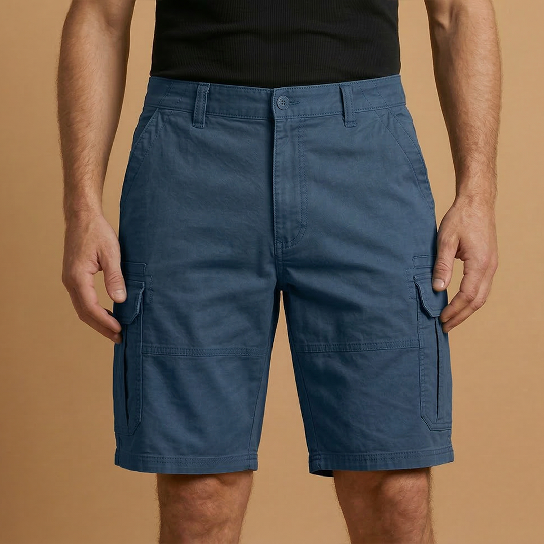 Men's casual Bermuda shorts | straight cut for summer leisure — Blue