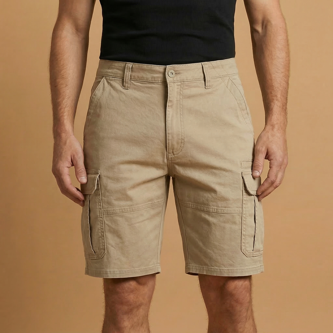 Men's casual Bermuda shorts | straight cut for summer leisure — Khaki
