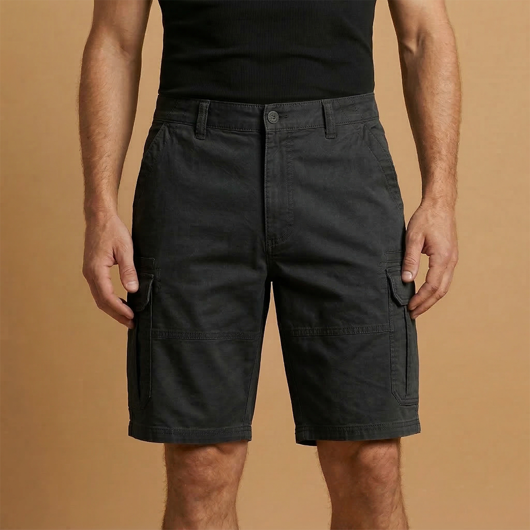 Men's casual Bermuda shorts | straight cut for summer leisure — Black