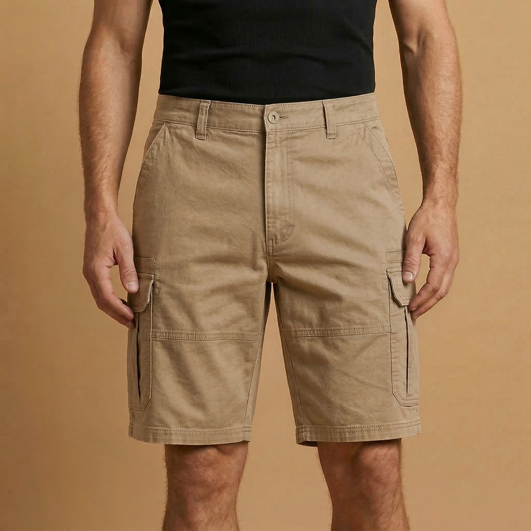 Men's casual Bermuda shorts | straight cut for summer leisure — Brown
