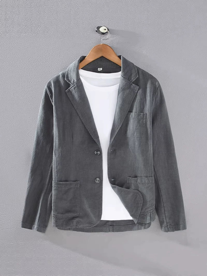 Jacket for men — straight suit jacket for cocktail events — Grey