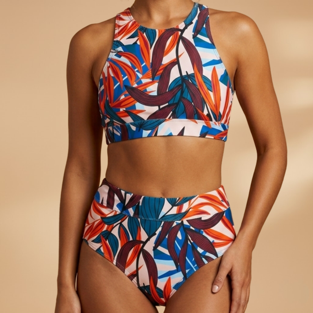 Women's sports bikini — swimming set with bra top | beach — product view