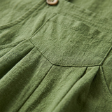Combinaison ample pour femme à poches latérales — Vert