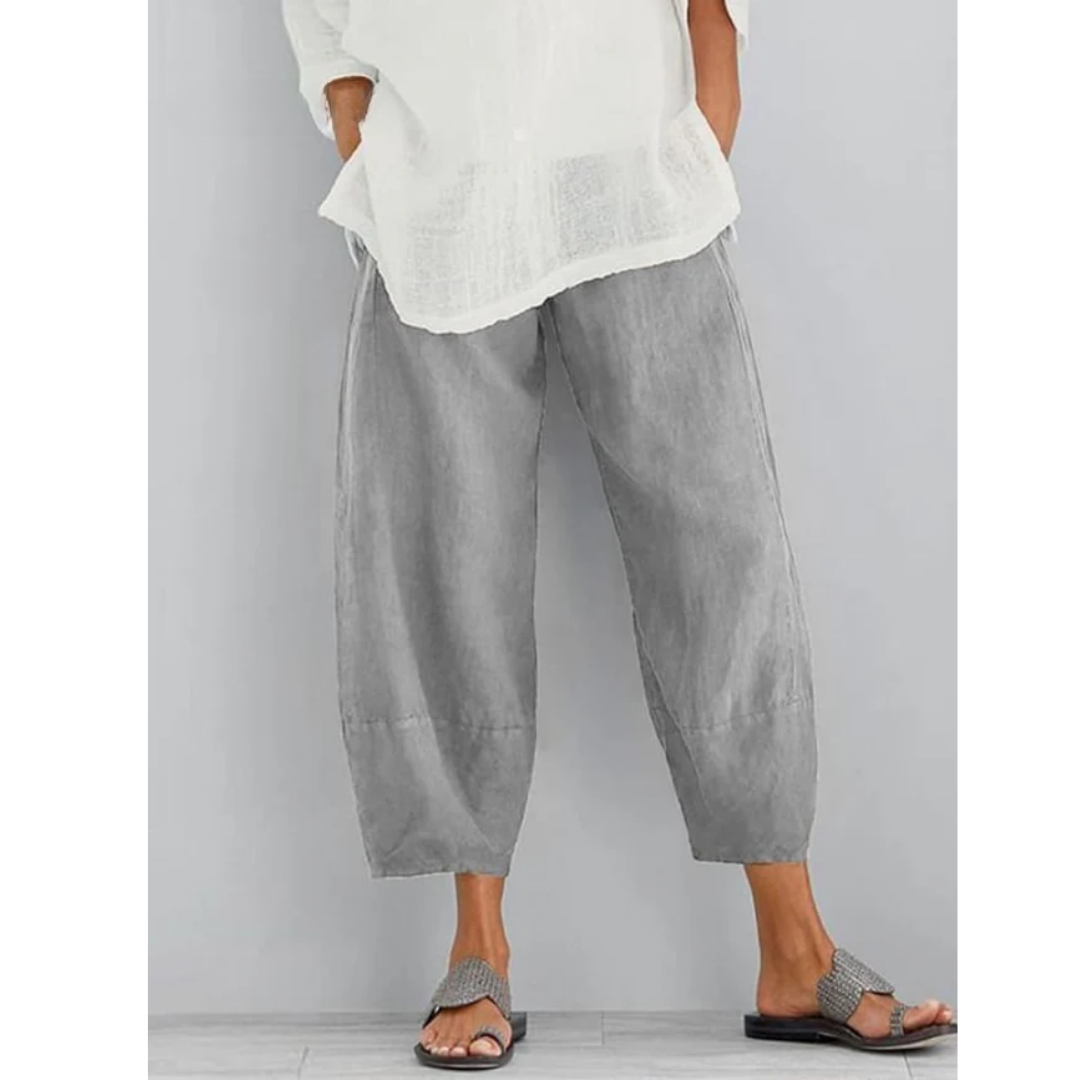 Pantalon pour femme à coupe large et jambes droites — vue du produit