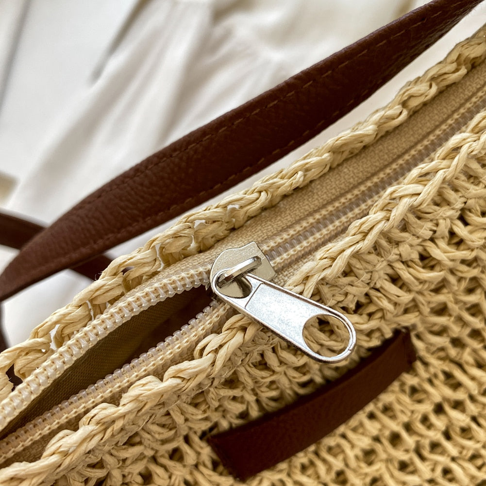 Large Bohemian women's handbag - soft mesh tote - casual use — product view
