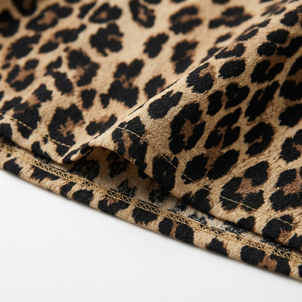 Plus size long dress for women with leopard print straps — product view