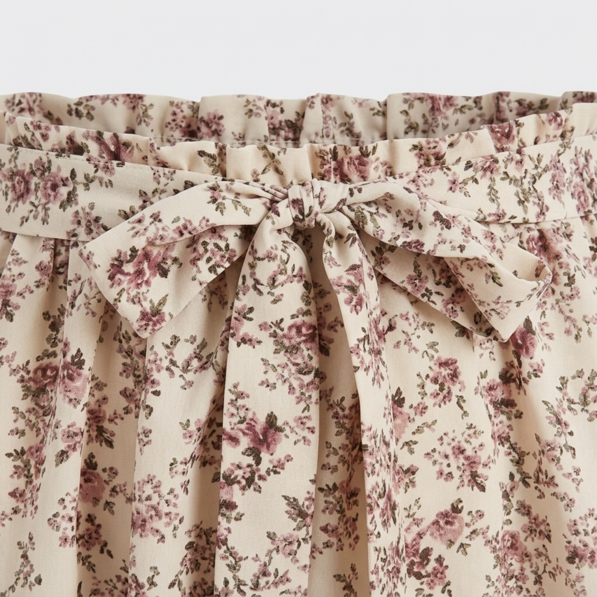 Plus size flared women's beach dress with floral pattern — product view
