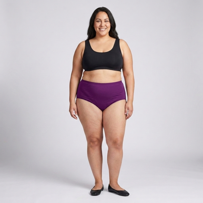 Plus Size Menstrual Panties for Women, Pack of 5 Absorbent Underwear — image 5