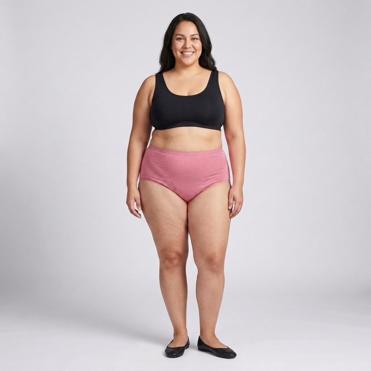 Plus Size Menstrual Panties for Women, Pack of 5 Absorbent Underwear — image 4