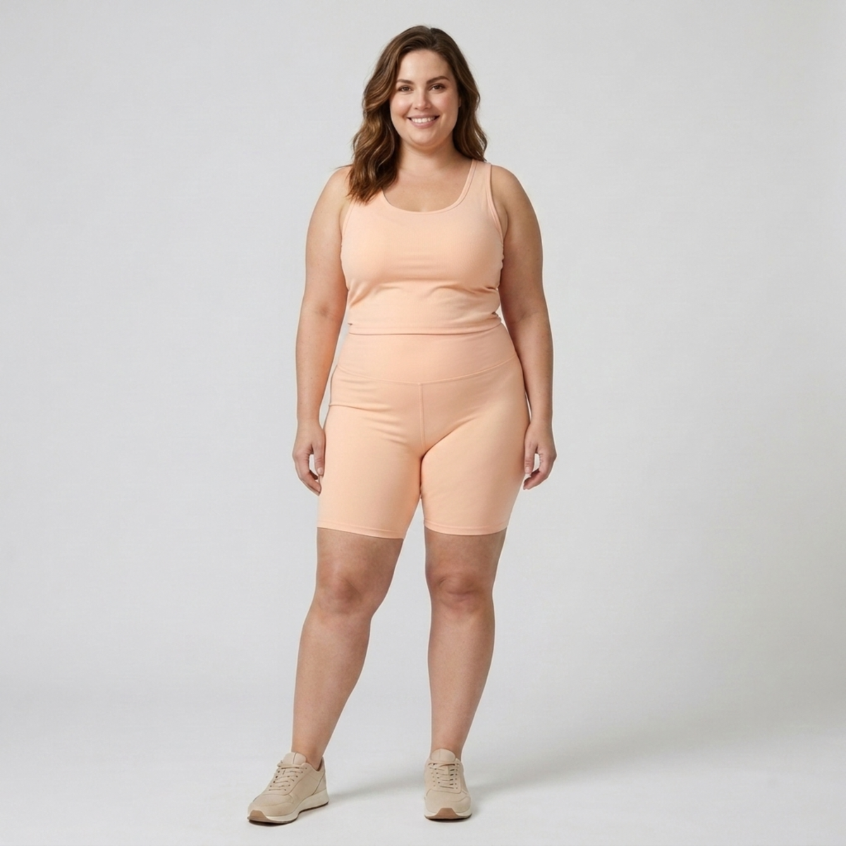 Short de cyclisme taille haute pour femme — Nu