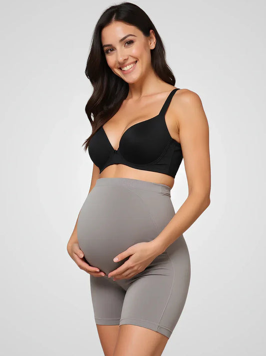 Short pregnancy support high waist — Grey
