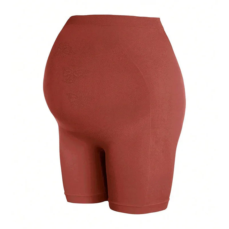 Short pregnancy support high waist — Rust Brown