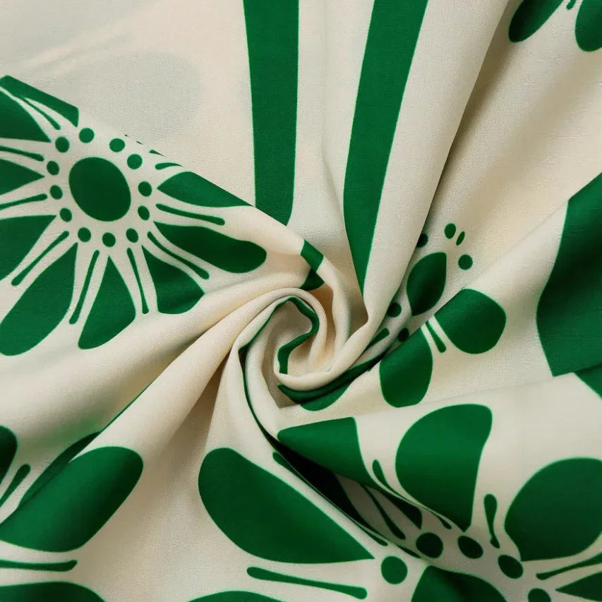 Midi Maternity Dress with Floral Print and Smocked Back — product view