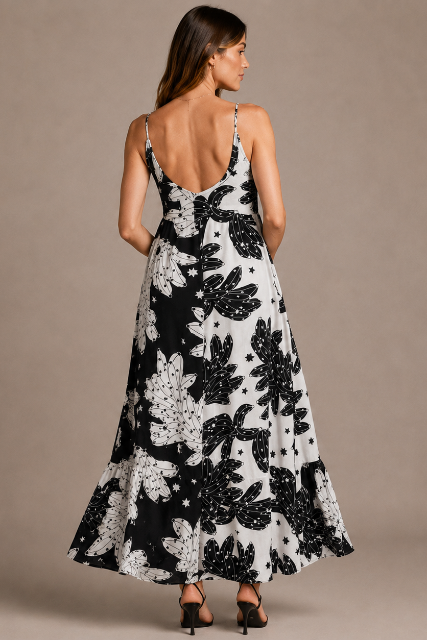 Sleeveless Long Maternity Dress — product view