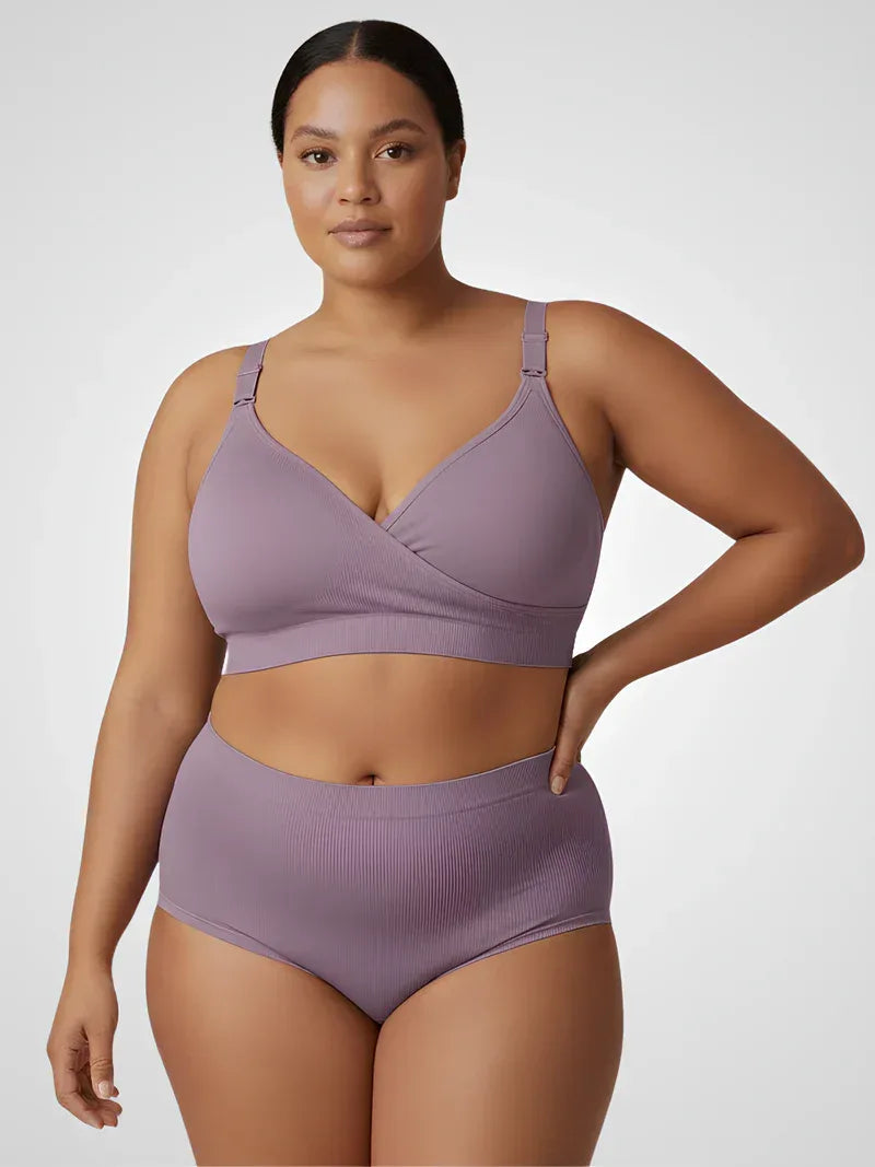 Seamless Cross-Back Nursing Bra — image 1