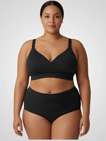 Seamless Cross-Back Nursing Bra — image 3