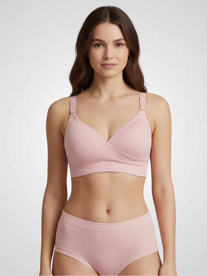 Seamless Cross-Back Nursing Bra — image 4