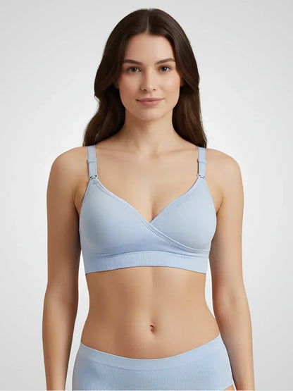 Seamless Cross-Back Nursing Bra — image 5
