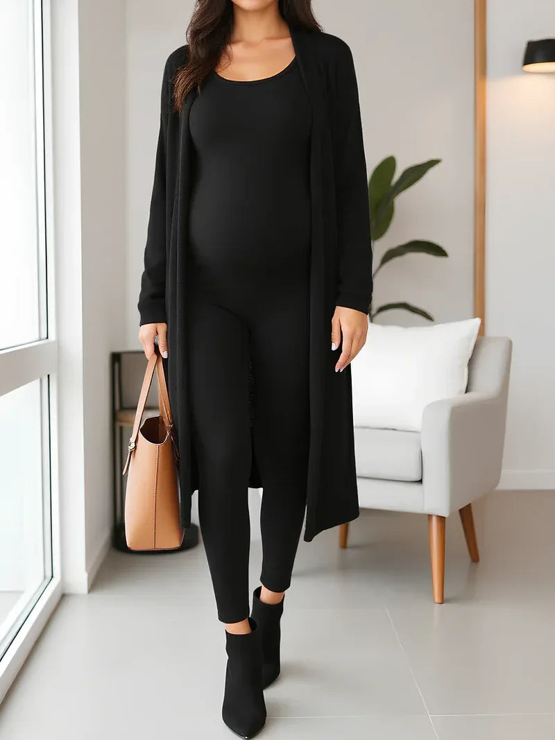Sleeveless Maternity Jumpsuit — product view