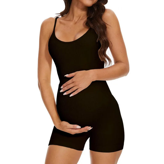 Maternity one-piece swimsuit stretch total comfort — Black