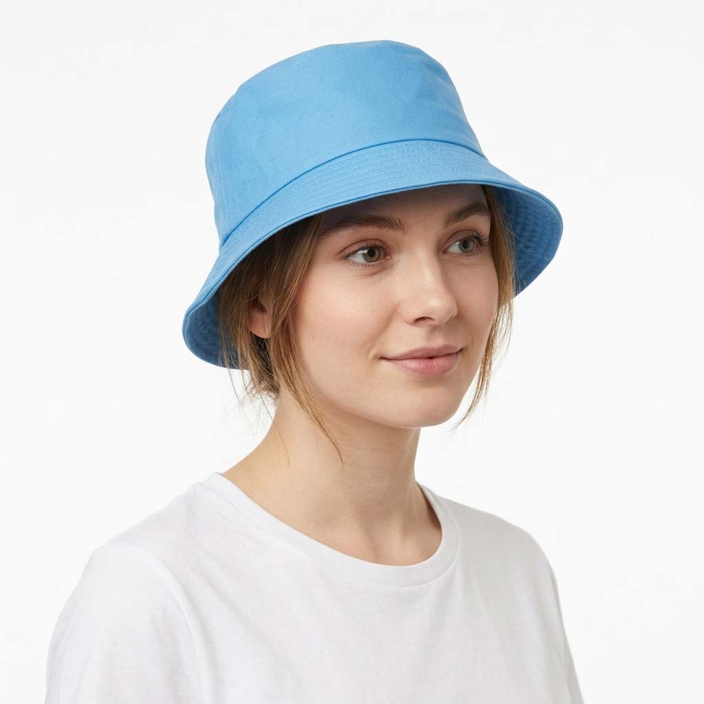 Unisex Fisherman Hat - Visor with Stitching - Casual Travel Style — Lake Blue