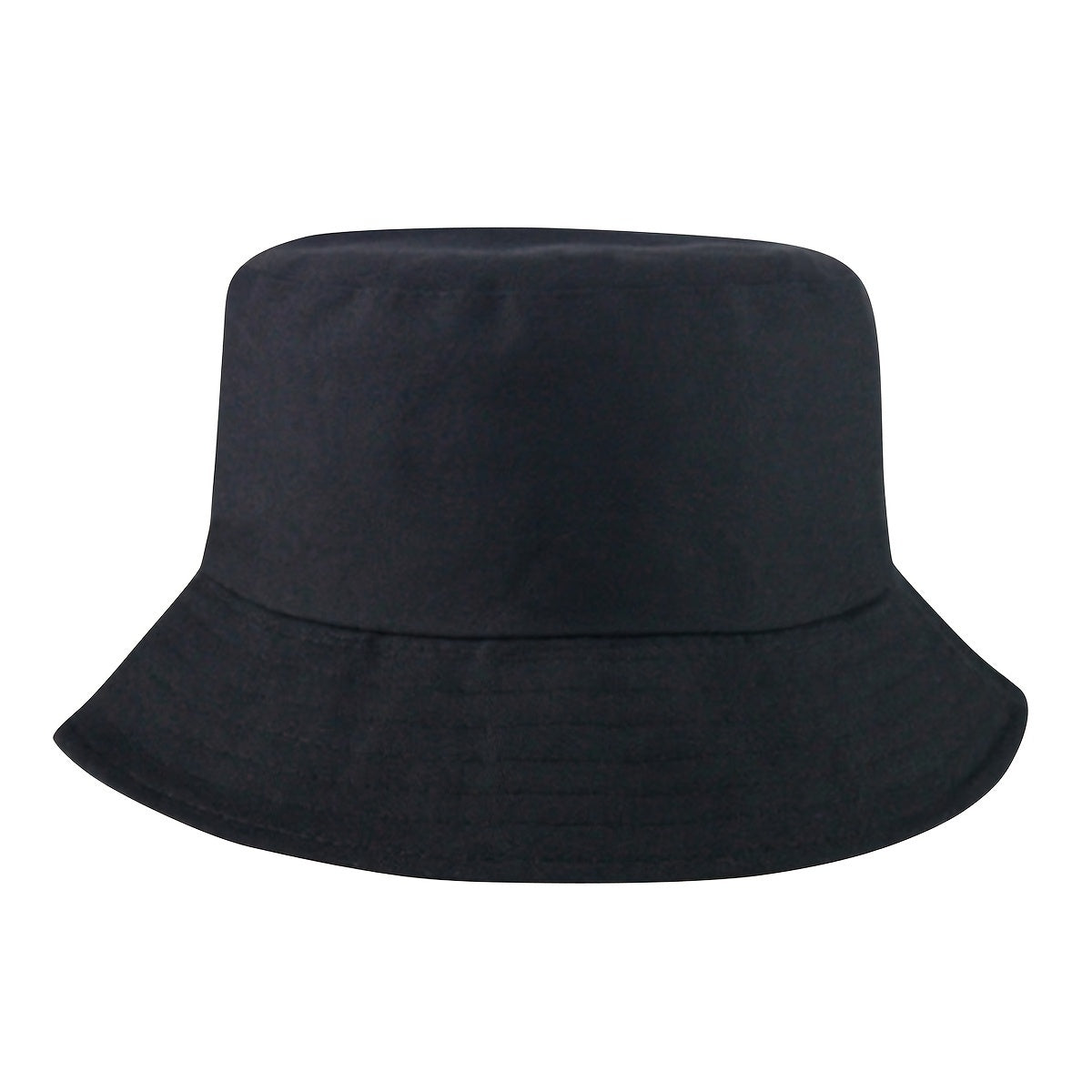 Unisex Fisherman Hat - Visor with Stitching - Casual Travel Style — Black