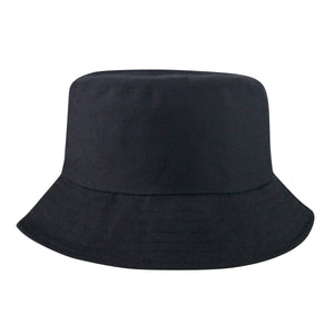 Unisex Fisherman Hat - Visor with Stitching - Casual Travel Style — Black