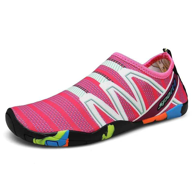 Unisex Water Shoes - Sea and Travel — Rose Red