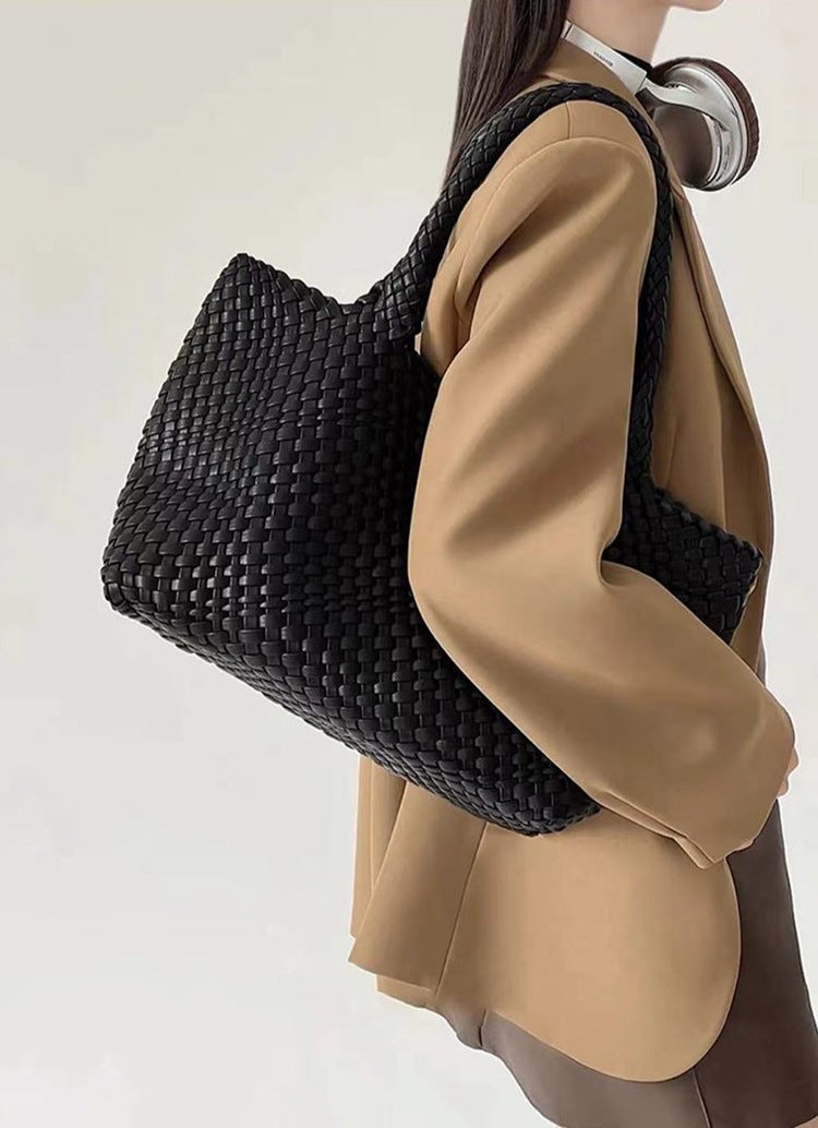 Large capacity braided women's tote bag — image 16